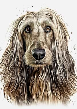 Afghan Hound Portrait