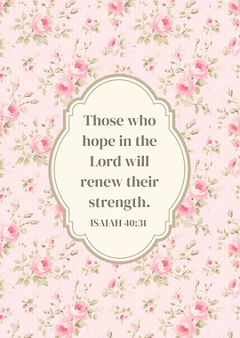 Bible Verse Floral Background