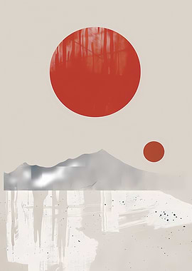 Abstract Mountain Landscape