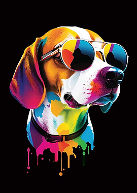 Cool Dog in Sunglasses