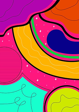 Abstract Colorful Shapes