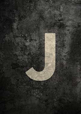 Monochrome Strength: The Letter J