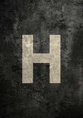 Monochrome Strength: The Letter H