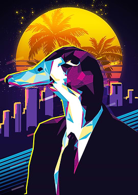 Retro Goose in Suit