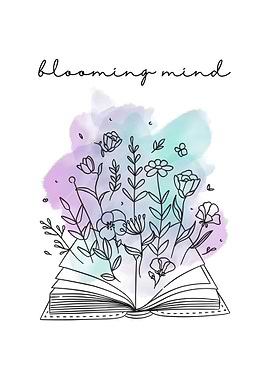 Blooming Mind Book Art