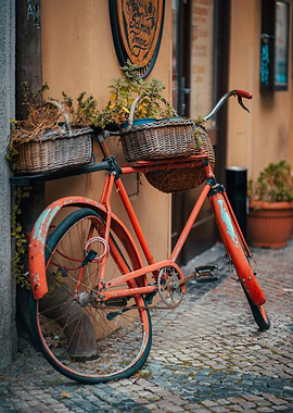 Red bike abandon
