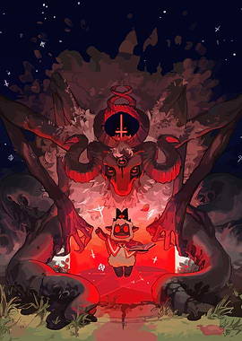 cult of the lamb poster