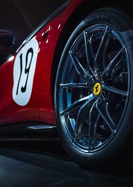 Ferrari 812 Super Fast Wheel Close-up