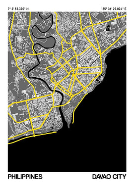 Davao City City Street Map