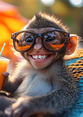 Monkey in Sunglasses