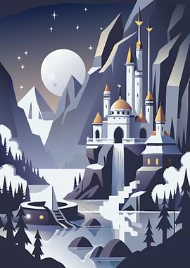 Fantasy Castle Landscape