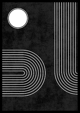 Abstract Line Art Print