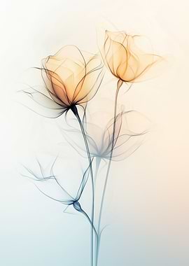 Translucent Rose Elegance - Flower