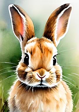 Aquarell Rabbit