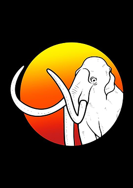 Woolly Mammoth Silhouette