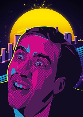 sarcastic nicholas meme Retro 80s Portrait