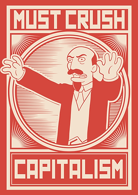 Zombie Lenin Must Crush Capitalism Propaganda