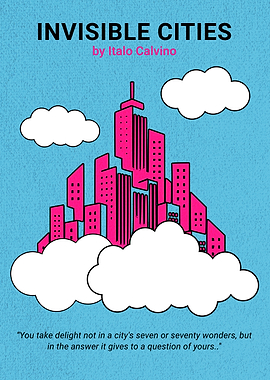 Invisible Cities Minimalist Book Cover