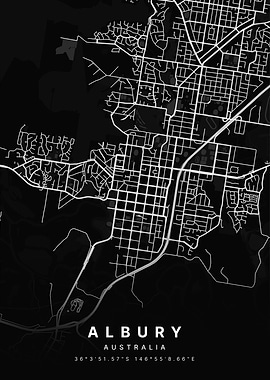 Albury Australia City Map