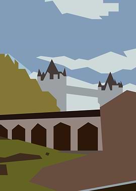 Castle Bridge Landscape