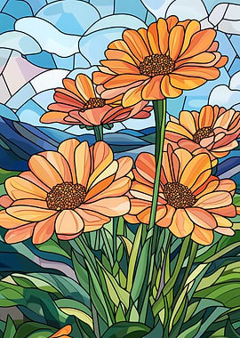 Stained Glass Flowers