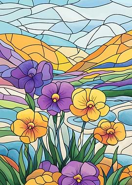 Stained Glass Flowers