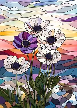 Stained Glass Flowers