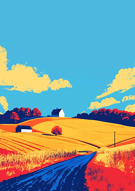 Country Road Landscape