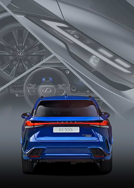 Lexus RX 500h Rear View