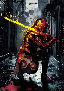 Red Knight in the Rain