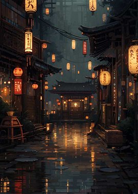Rainy Night in Japan