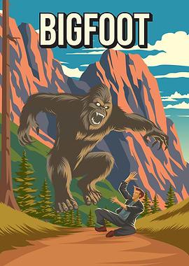 Bigfoot Cryptid Cryptozoology Daylight Attack
