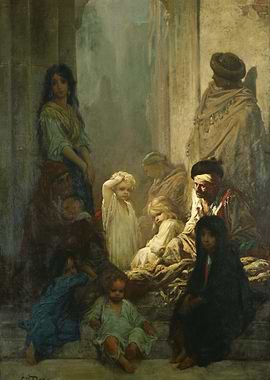 Children in a Courtyard