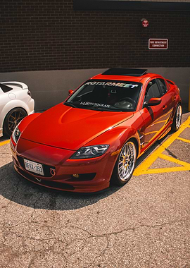 Red Mazda RX-8