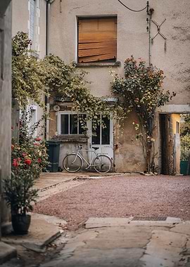 Bicycle in Courtyard