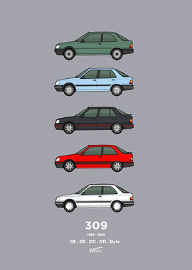 Peugeot 309 S1 classic car collection
