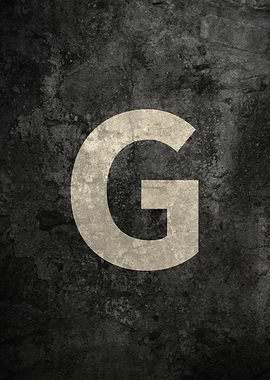 Monochrome Strength: The Letter G