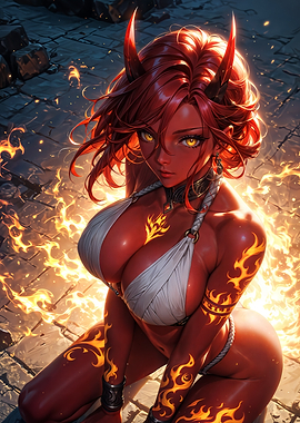 Hot Fiery Demoness