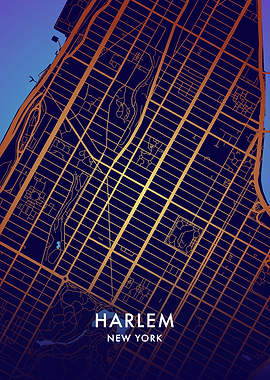 Harlem, New York City Map