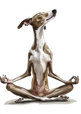 Dog in Yoga Pose