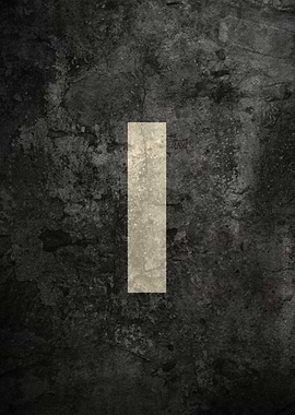 Monochrome Strength: The Letter I