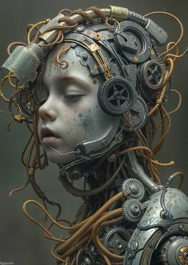 Cybernetic Child Portrait