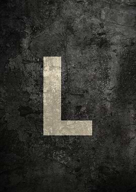 Monochrome Strength: The Letter L