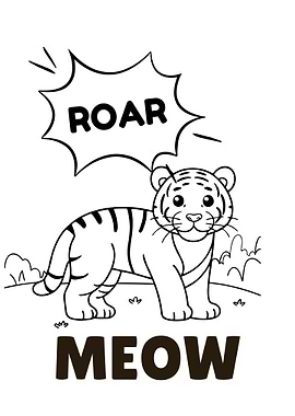Tiger Cub Coloring Page