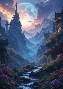 Fantasy Mountain Village