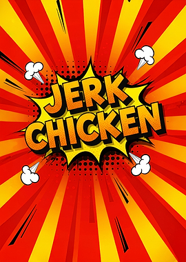 Jerk Chicken Comic Art