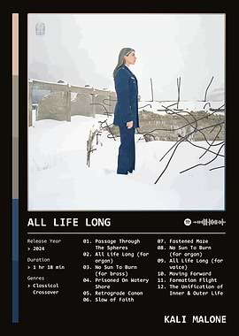 All Life Long (2024) Album by Kali Malone