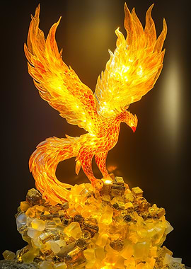 Prosperity Phoenix Figurine