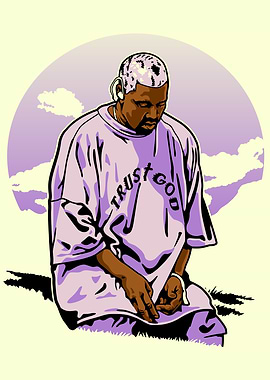Kanye West Trust God Illustration
