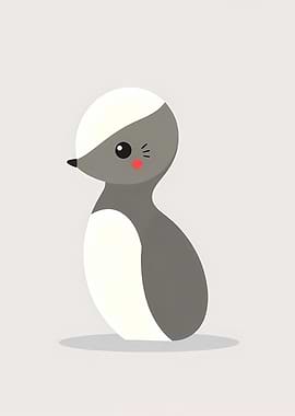 Cute Badger Illustration